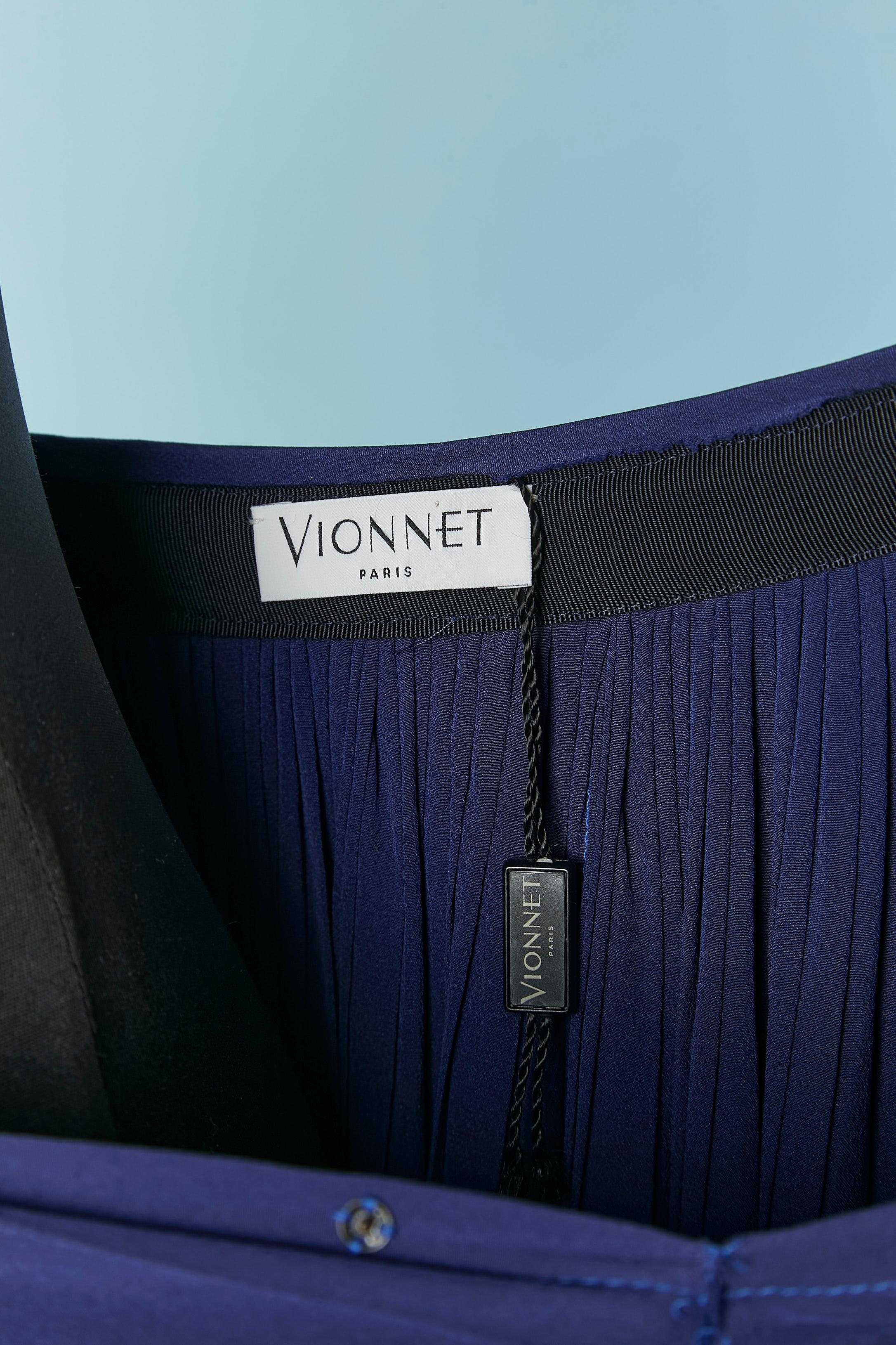 Falda larga plisada azul VIONNET en venta 1