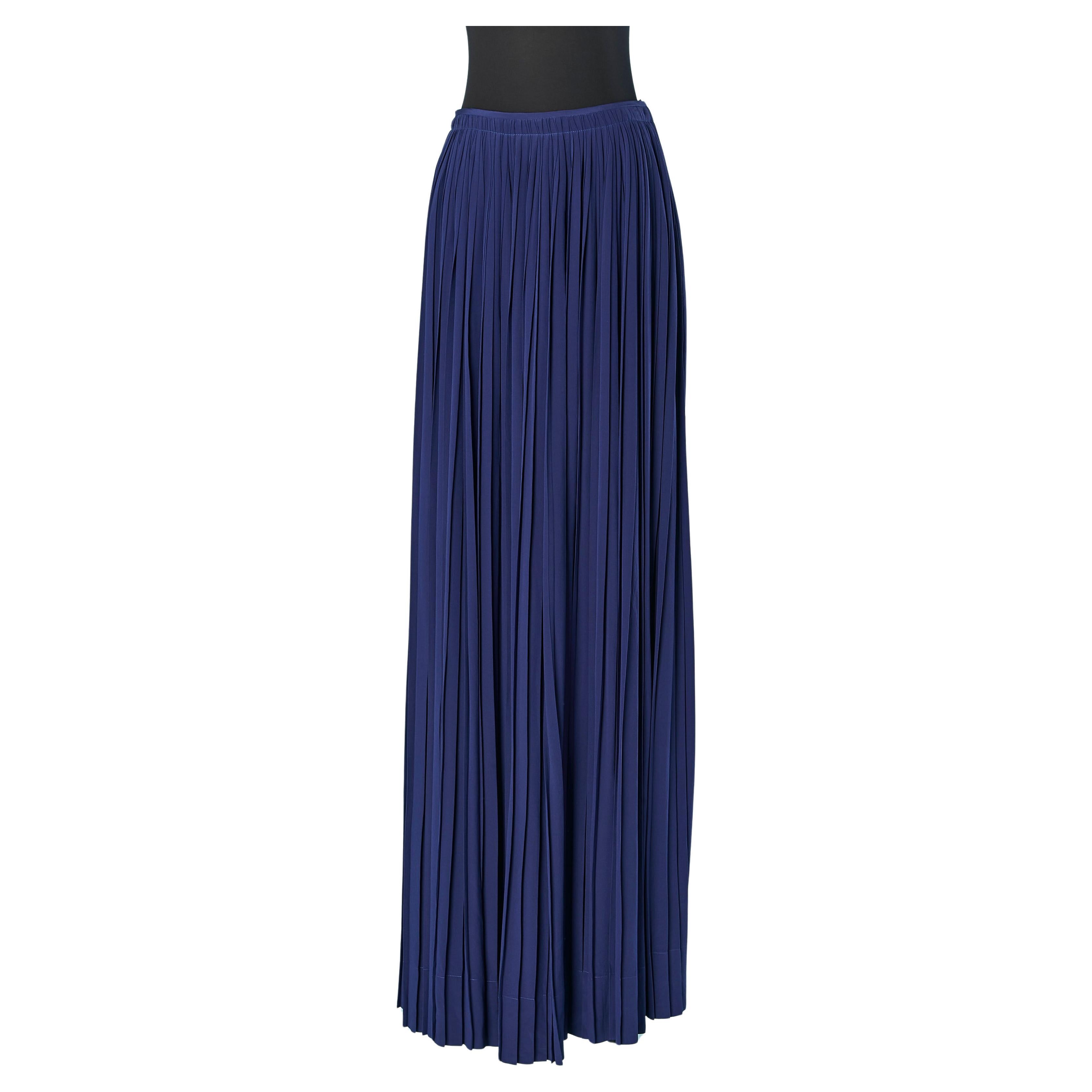 Falda larga plisada azul VIONNET en venta