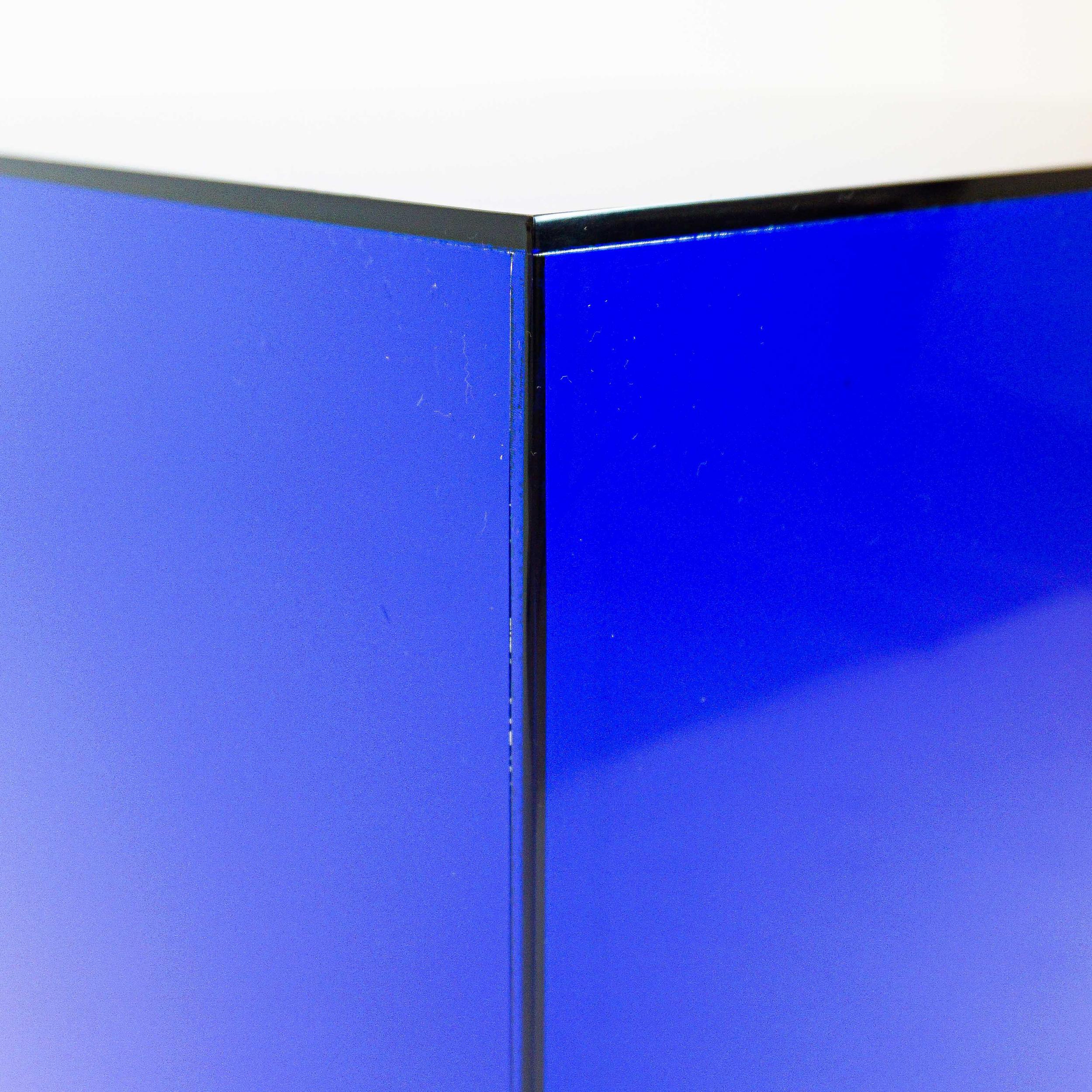 Blue Lucite Side Table For Sale at 1stDibs