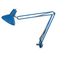 Blue Luxo Angle Poise Architects Task Work Lamp Made in Denmark