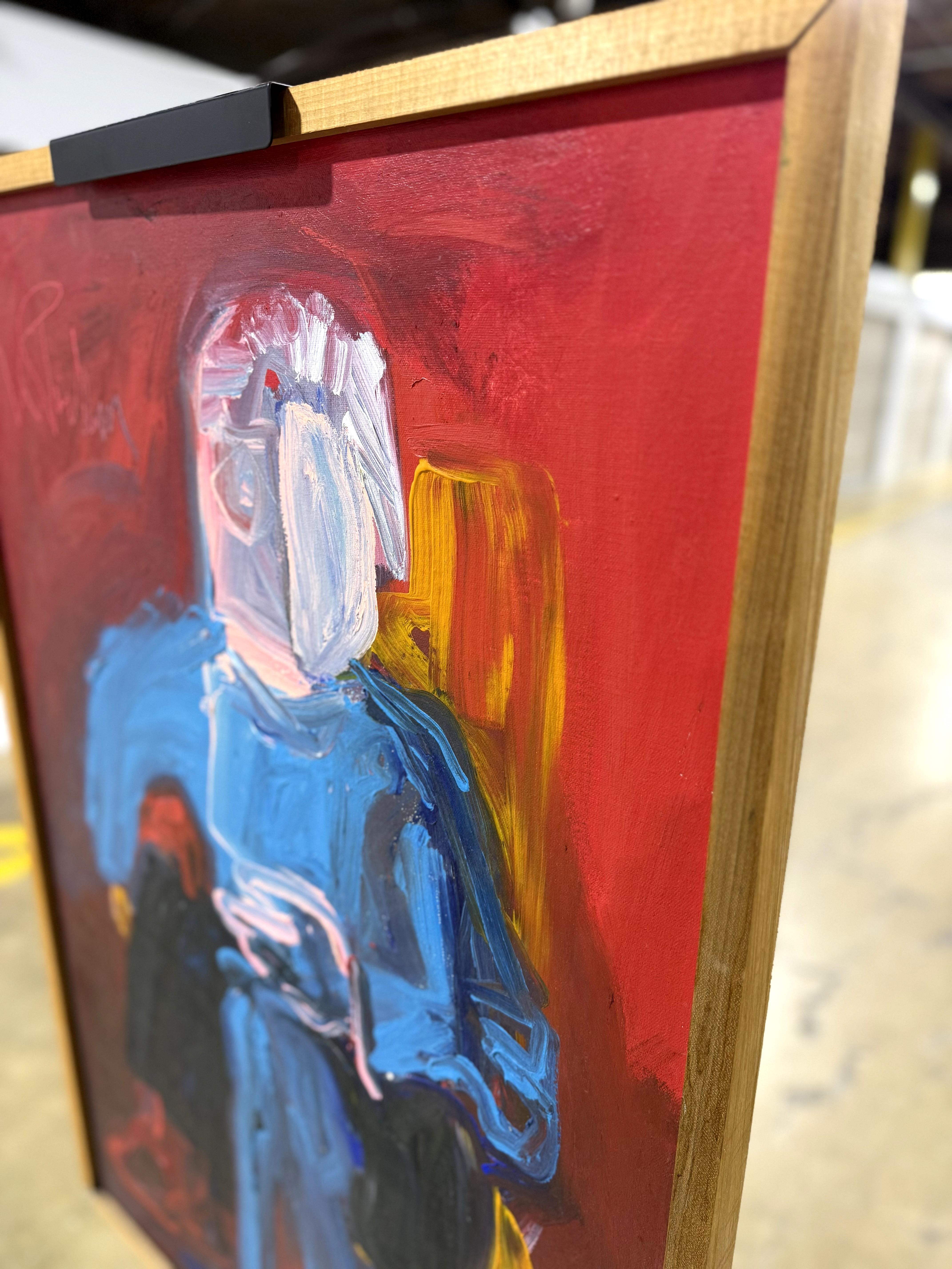 Blue Man by Virginia Cohn Parkum (1943-2025) im Zustand „Gut“ im Angebot in Southampton, NJ