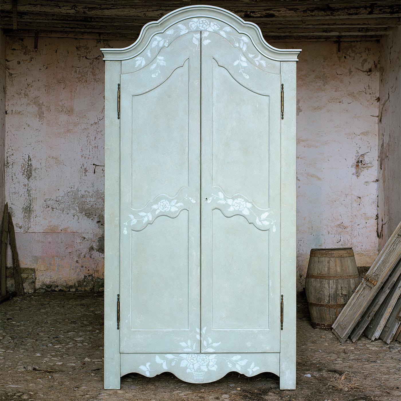 light blue armoire