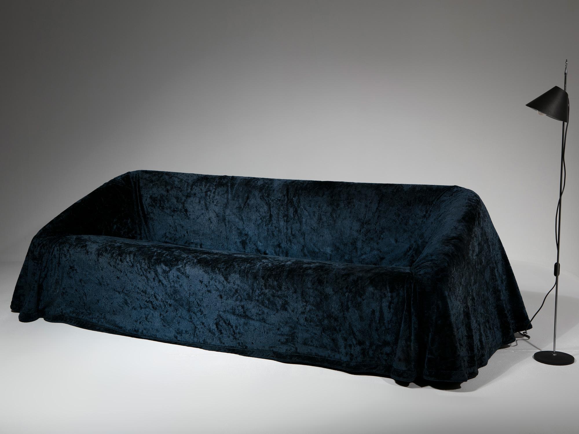Blaues Sofa „Mantilla“ von Kazuide Takahama für Simon Gavina, Italien, 1974 im Angebot 4