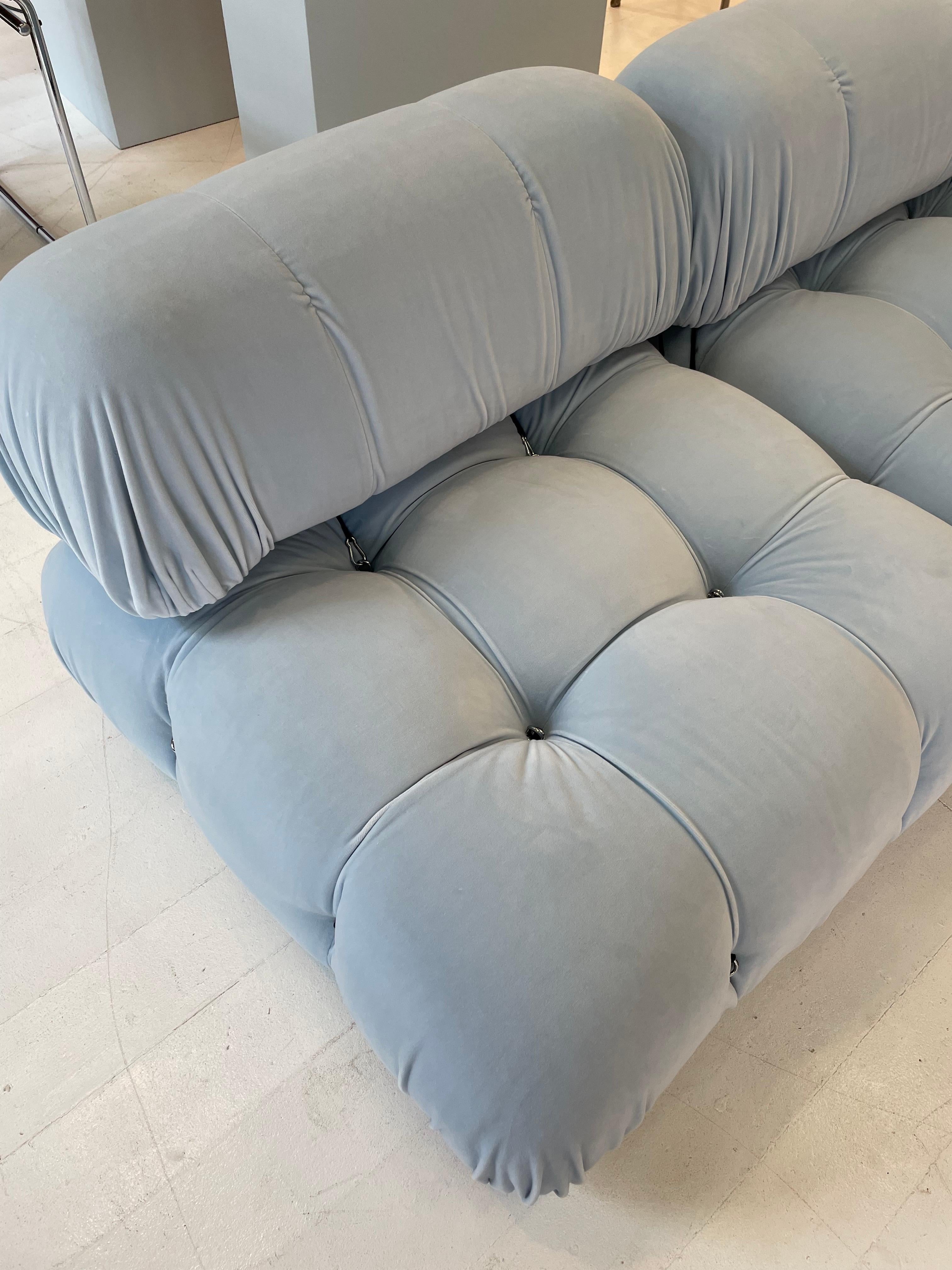 Blaues Mario Bellini Camaleonda-Sofa (Moderne der Mitte des Jahrhunderts) im Angebot
