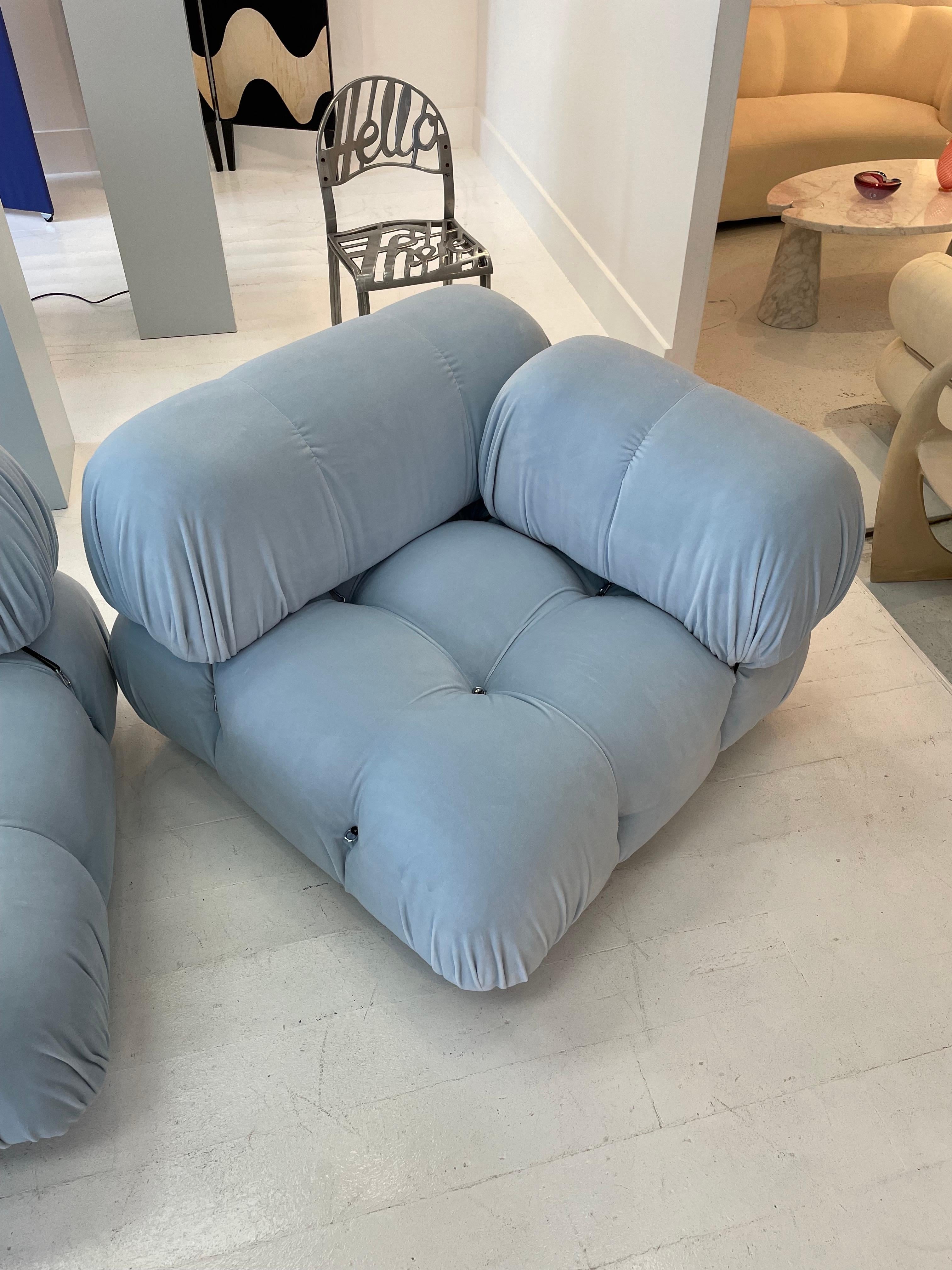 Blaues Mario Bellini Camaleonda-Sofa (Ende des 20. Jahrhunderts) im Angebot