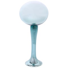 Vintage Blue Mercury Glass Gazing Ball