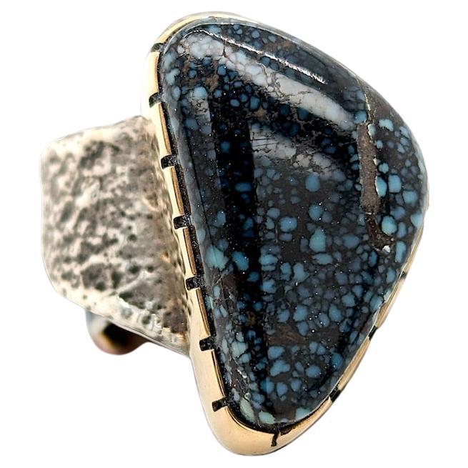 Blue Mesa  One of a Kind Poseidon Variscite Ring, Heirloom Ring For Sale
