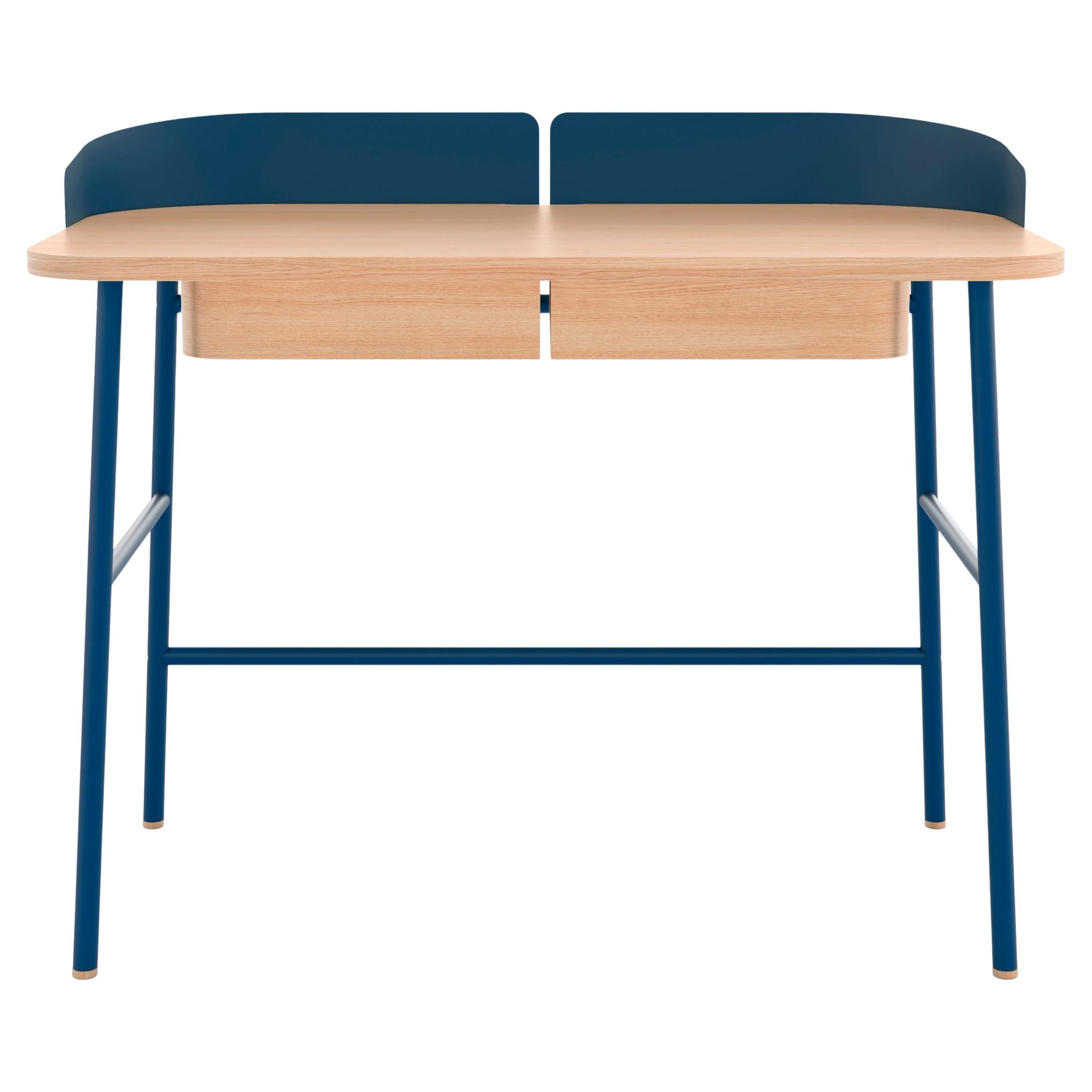 Scrivania Victor in metallo blu di HARTO (Oak Oak)
