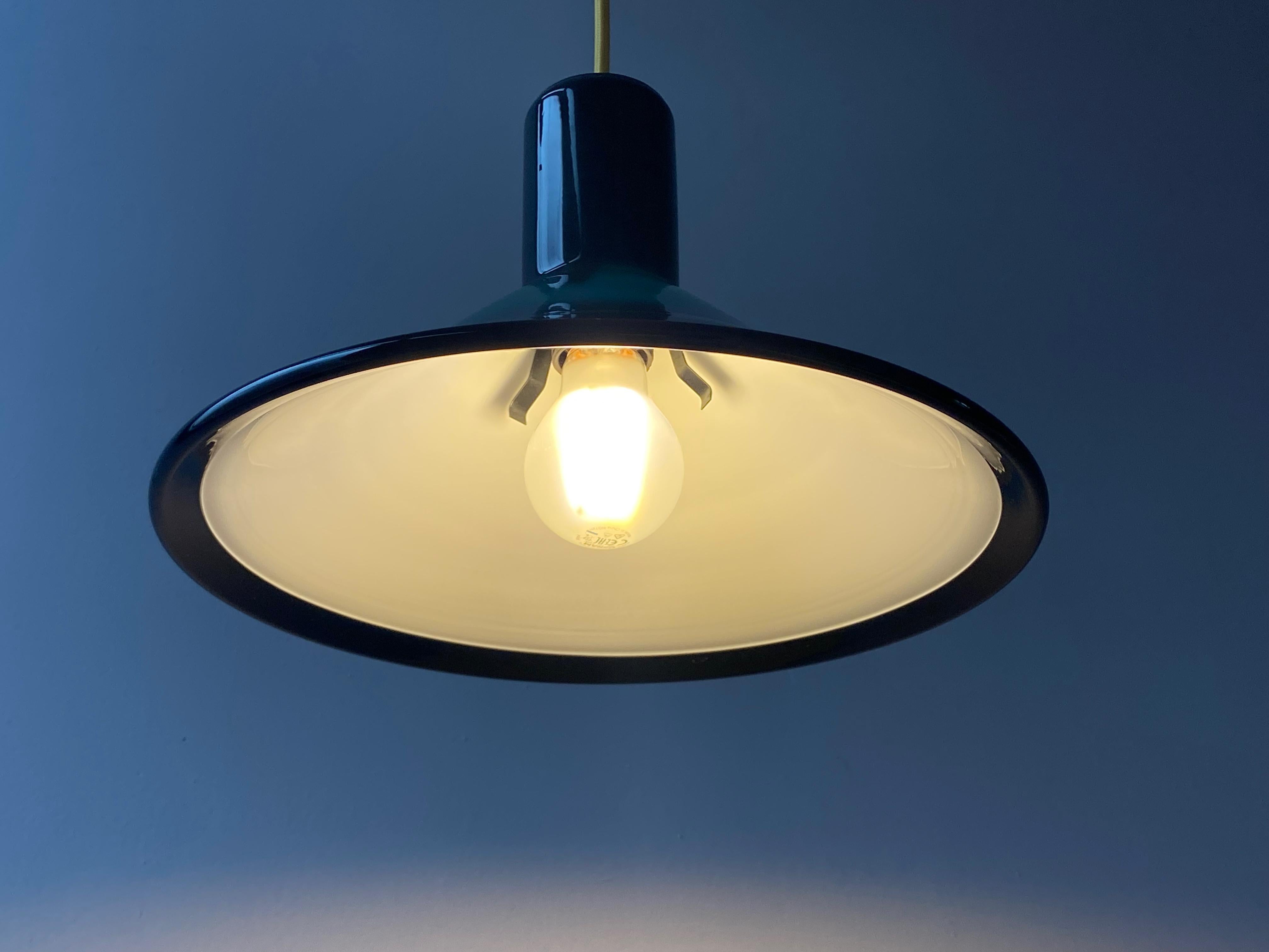 Blue Michael Bang P&T Pendant Lamp by Holmegaard, Denmark, 1970s 2