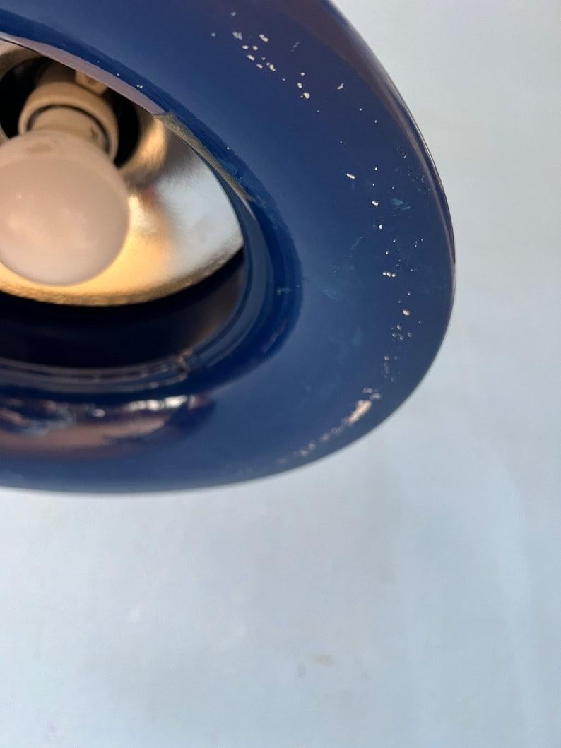 Platillo Volador Azul Lámpara Colgante OVNI, Años 70 en Bueno estado para la venta en ROTTERDAM, ZH