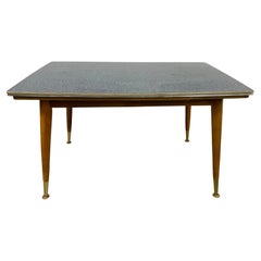 Blue Midcenutry-Design Adjustable Coffee Table