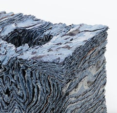 Scultura cubica Millefoglie blu, Jongjin Park