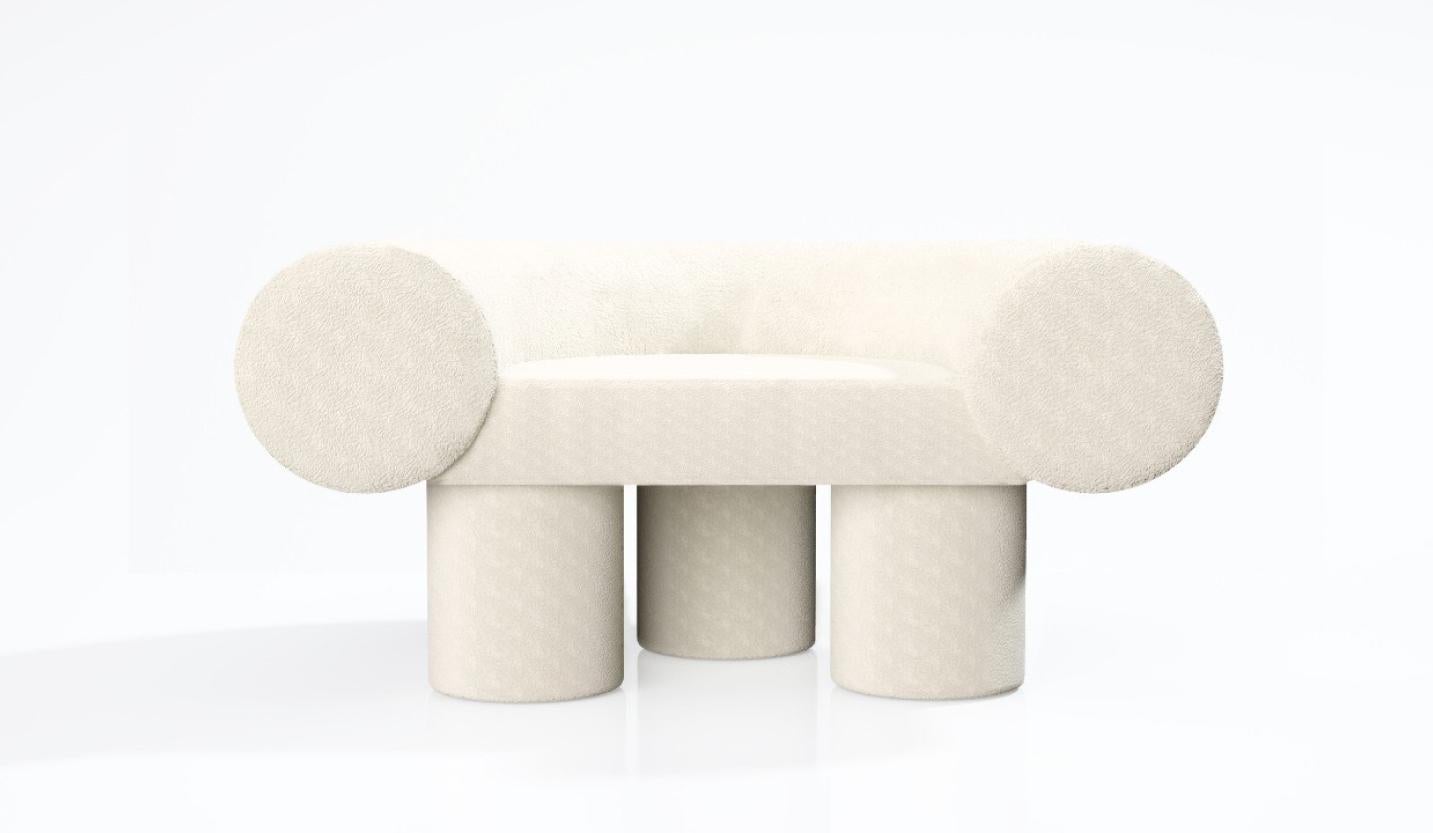 Contemporary Blue Mineral Armchair by Kasadamo For Sale