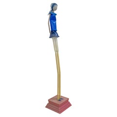 Miniescultura azul, Ensamblaje plástico, 2002, de Jerry Ross Barrish