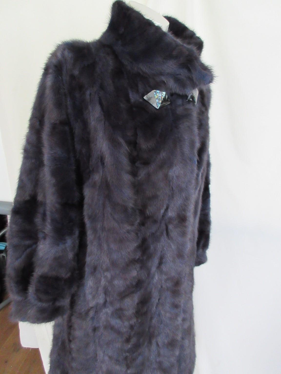  Blue Mink Fur Coat For Sale 4