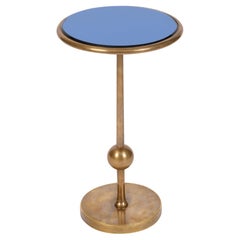 Blue Mirror Drinks Table, Burke, by Bunny Williams Home