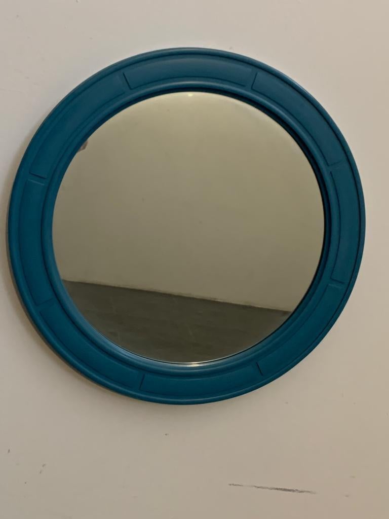 Miroirs bleus, années 1970, lot de 2 en vente 2