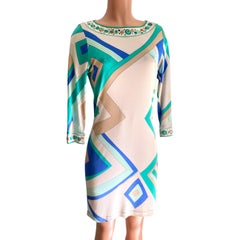 Blue Mix-Print INES shift dress Flora Kung NWT - 'Imperfect'