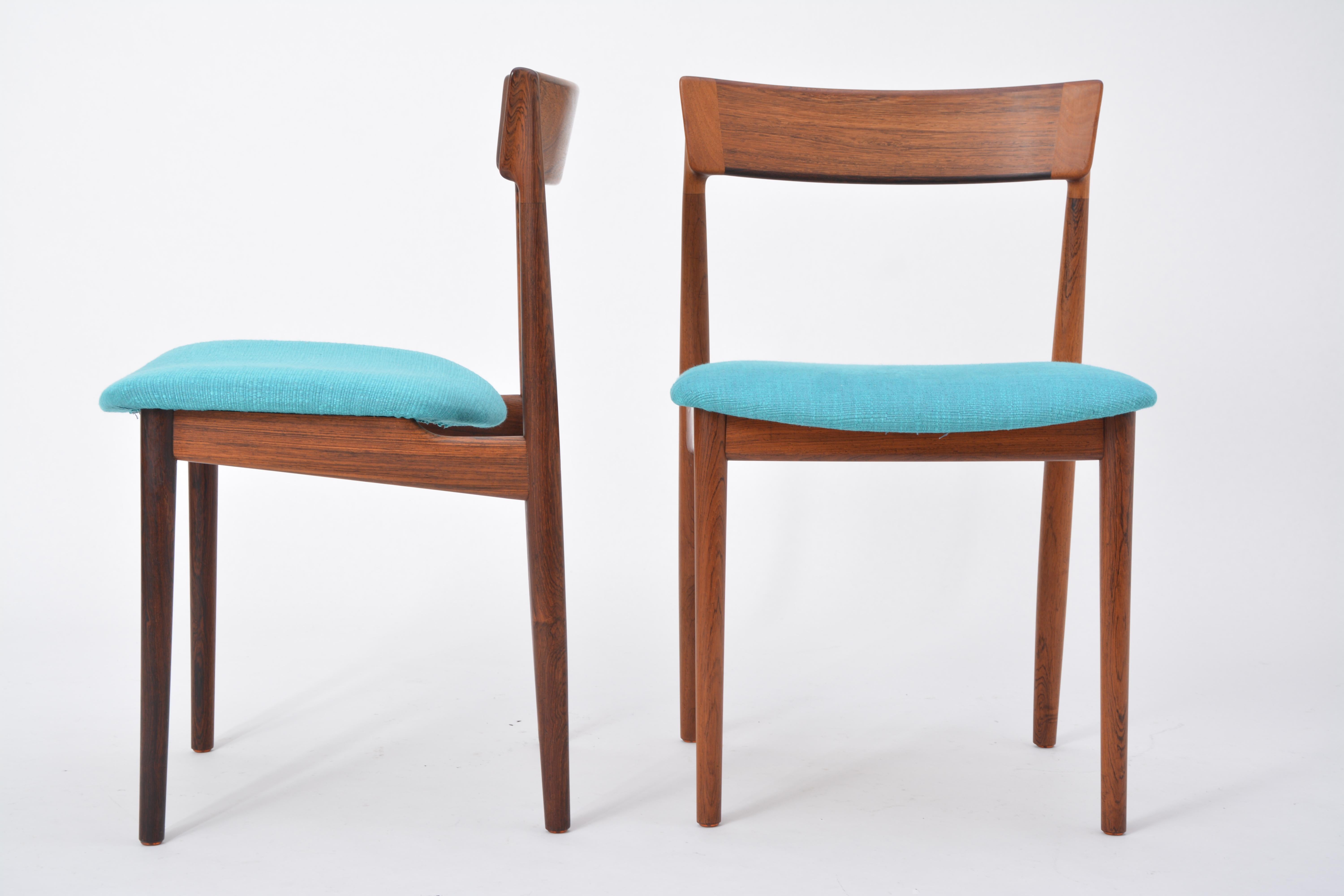 Blue Model 39 Dining Chairs by Henry Rosengren Hansen for Brande Møbelfabrik 5