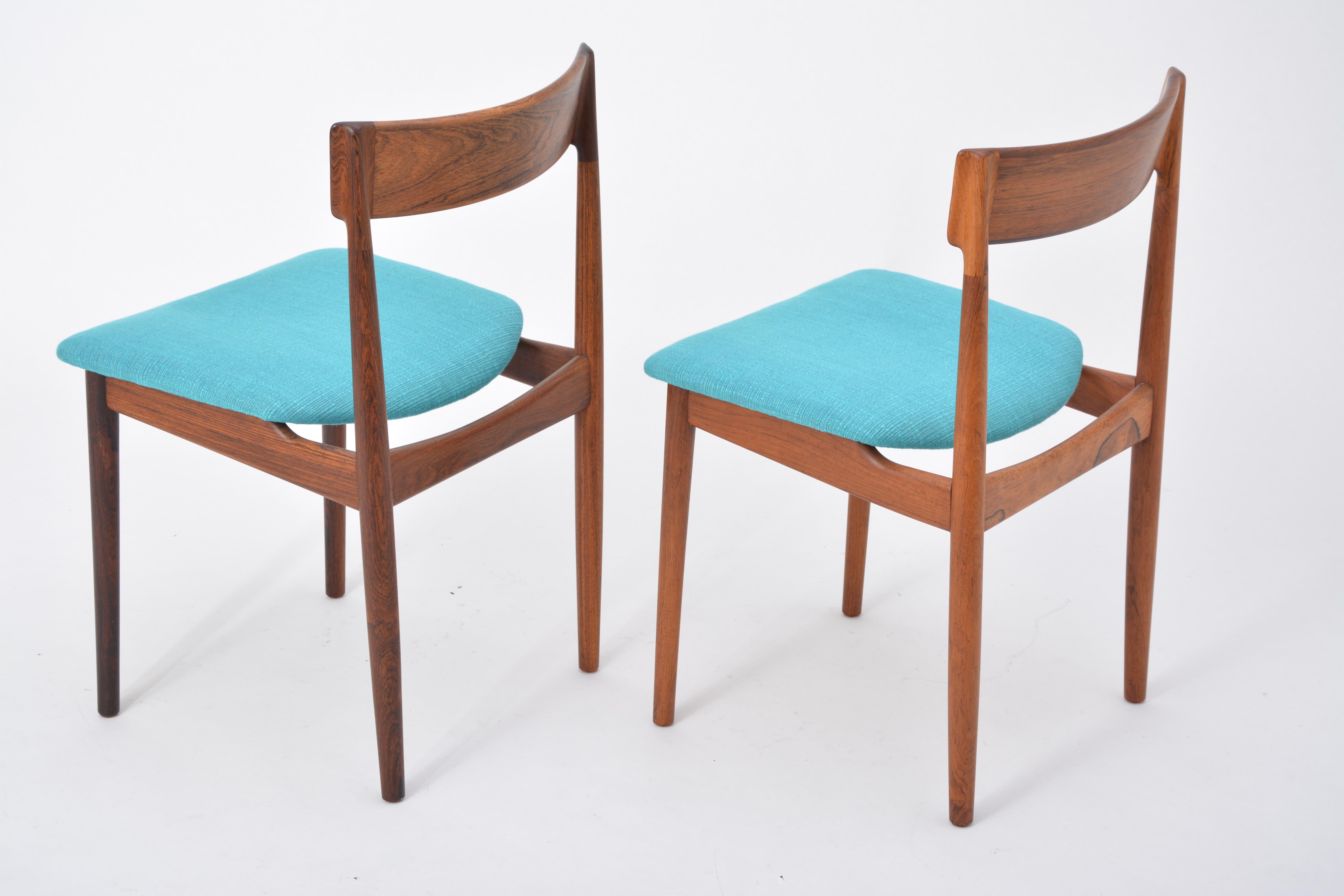 Blue Model 39 Dining Chairs by Henry Rosengren Hansen for Brande Møbelfabrik 6