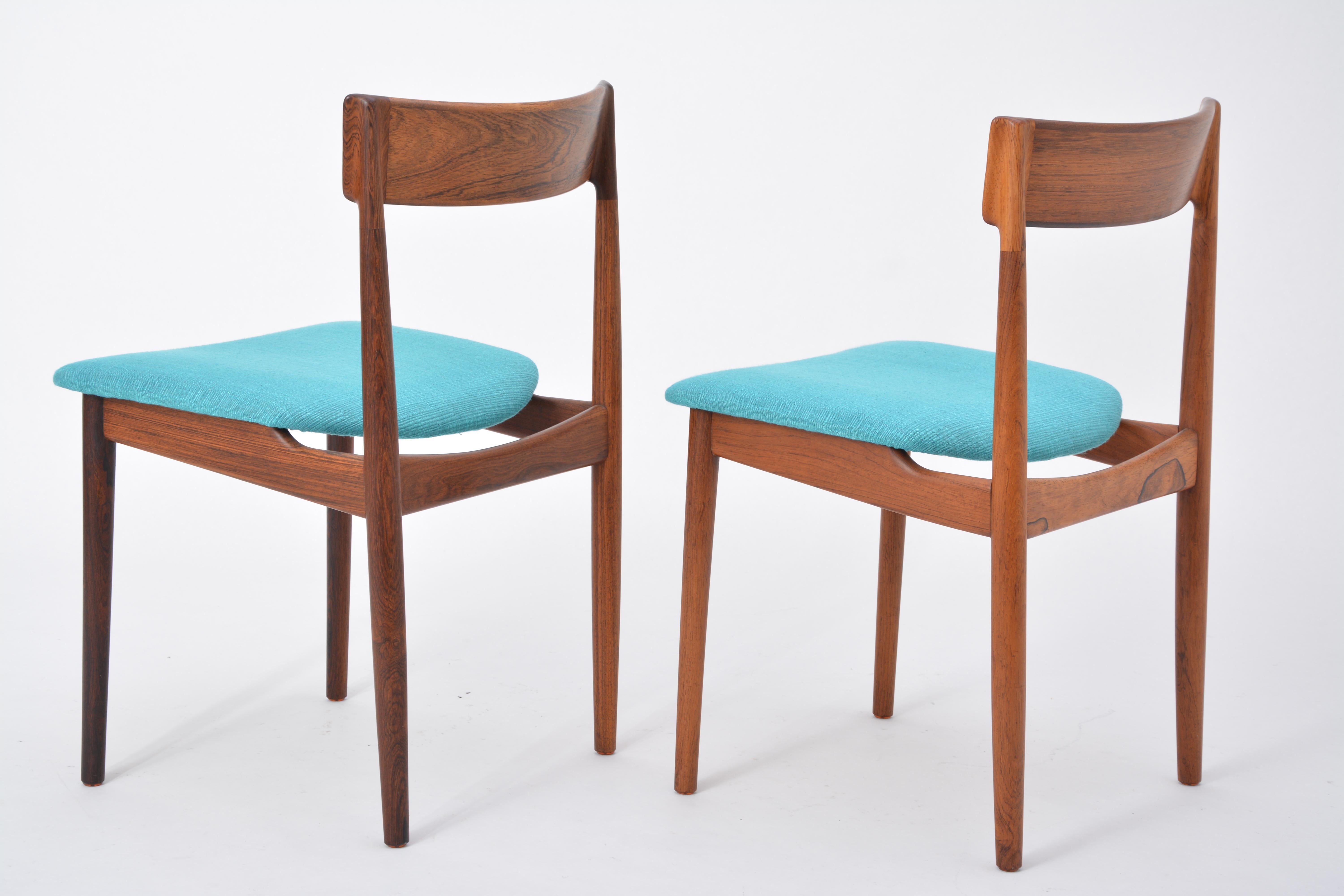 Blue Model 39 Dining Chairs by Henry Rosengren Hansen for Brande Møbelfabrik 7