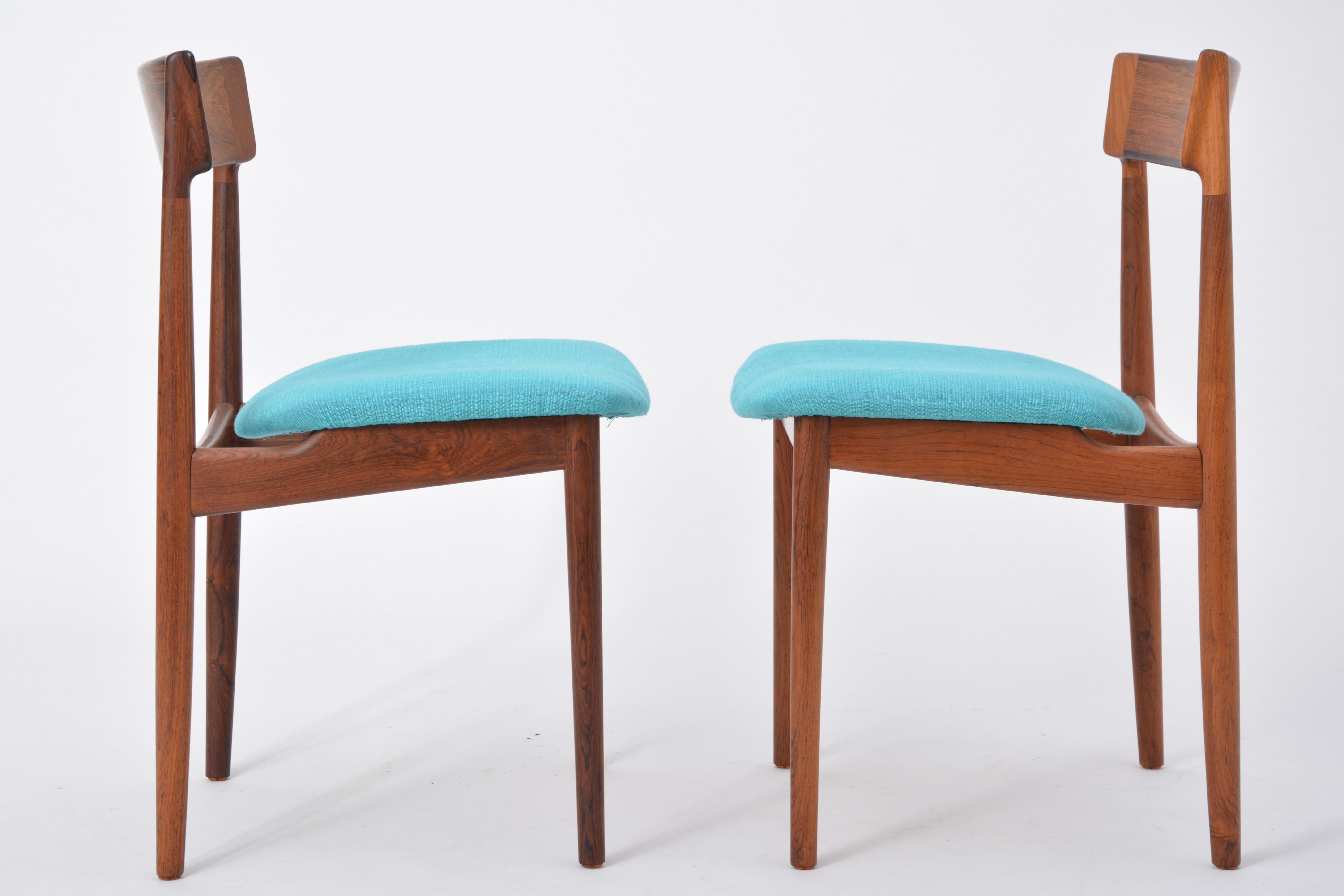 Blue Model 39 Dining Chairs by Henry Rosengren Hansen for Brande Møbelfabrik 12