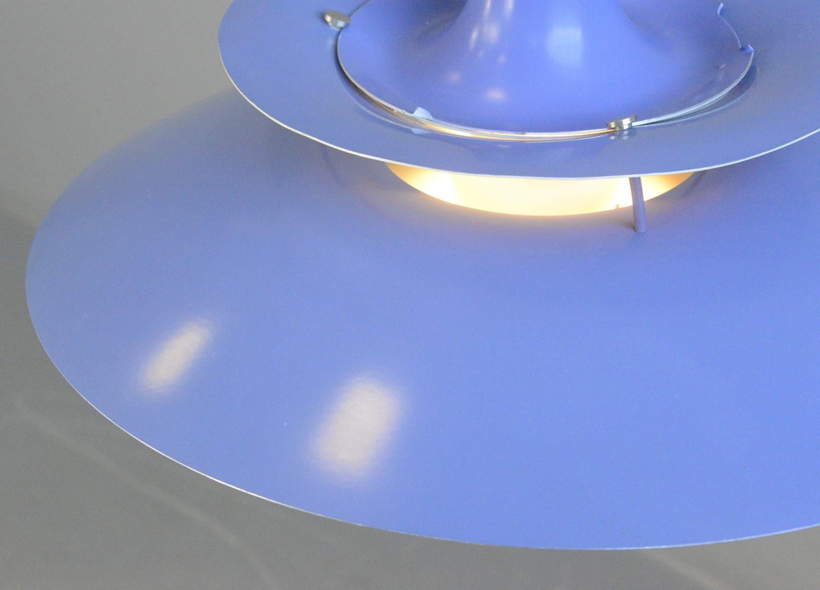 Blue Model PH5 Pendant Lights by Louis Poulson, Circa 1960s 2