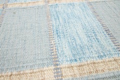 Blue Modern Handmade Swedish Style Custom Wool Rug