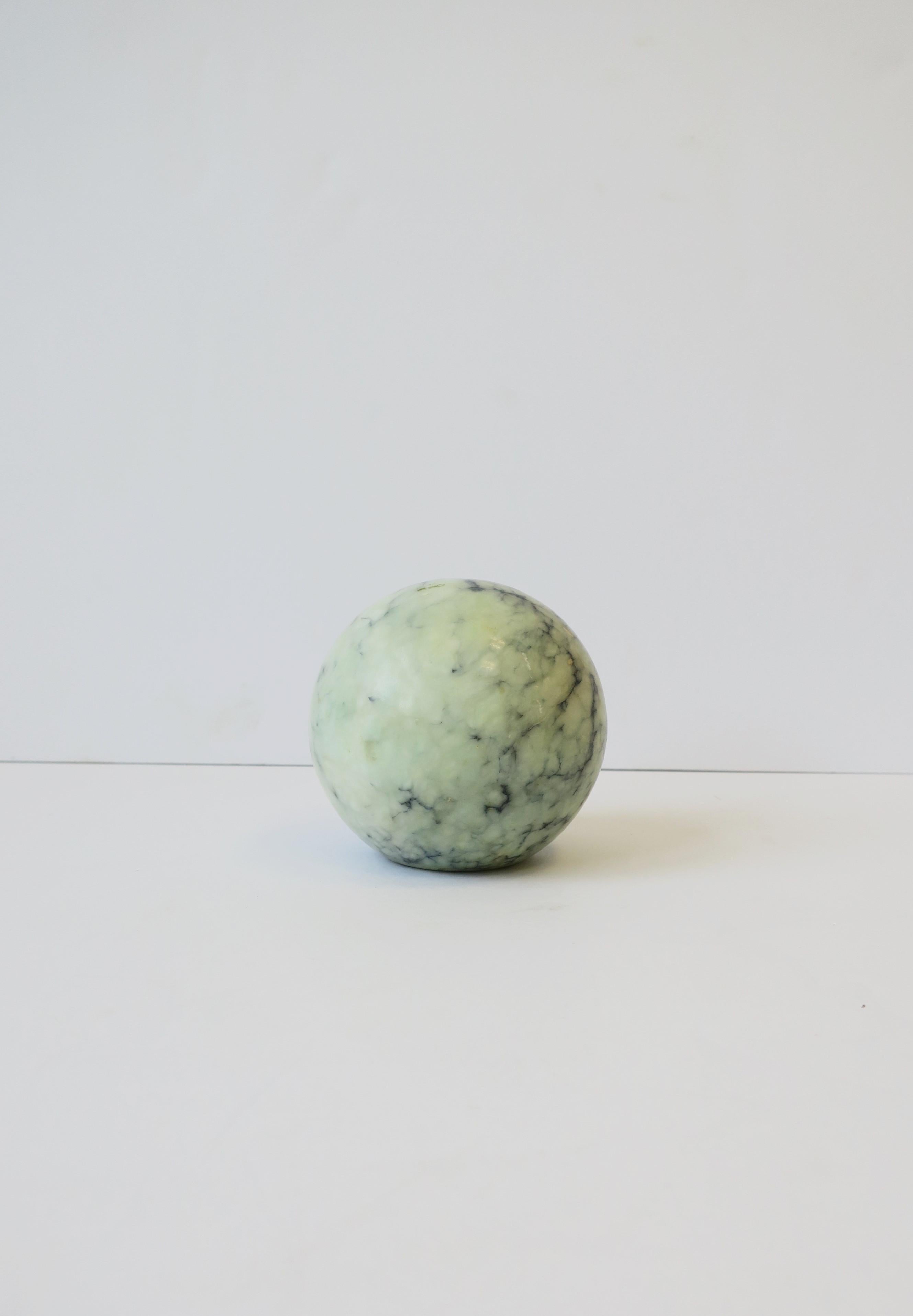 Blue Modern Marble Sphere, Italy, circa 1970s In Good Condition In New York, NY