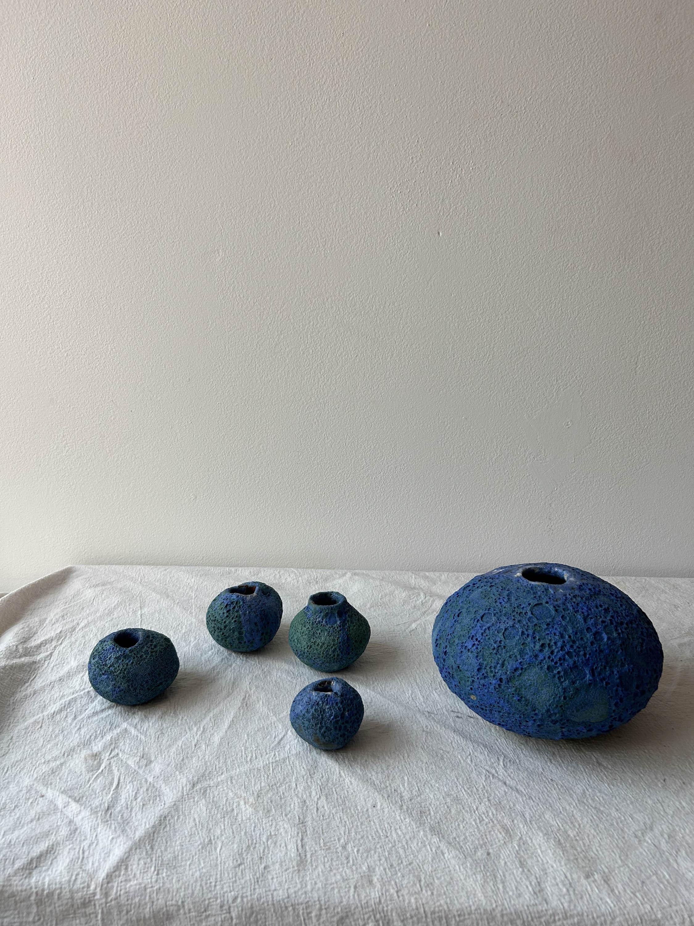 Contemporary Blue Moon Vase For Sale