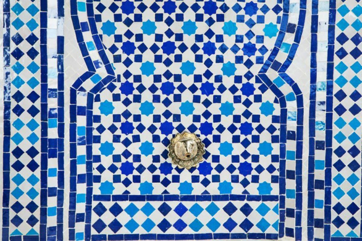 blue water mosaics