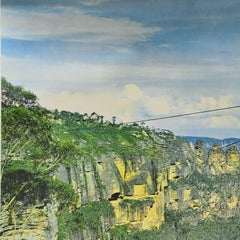Blue Mountains Ropeway New South Wales Australia Cottagecore Vinteage Wall Chart