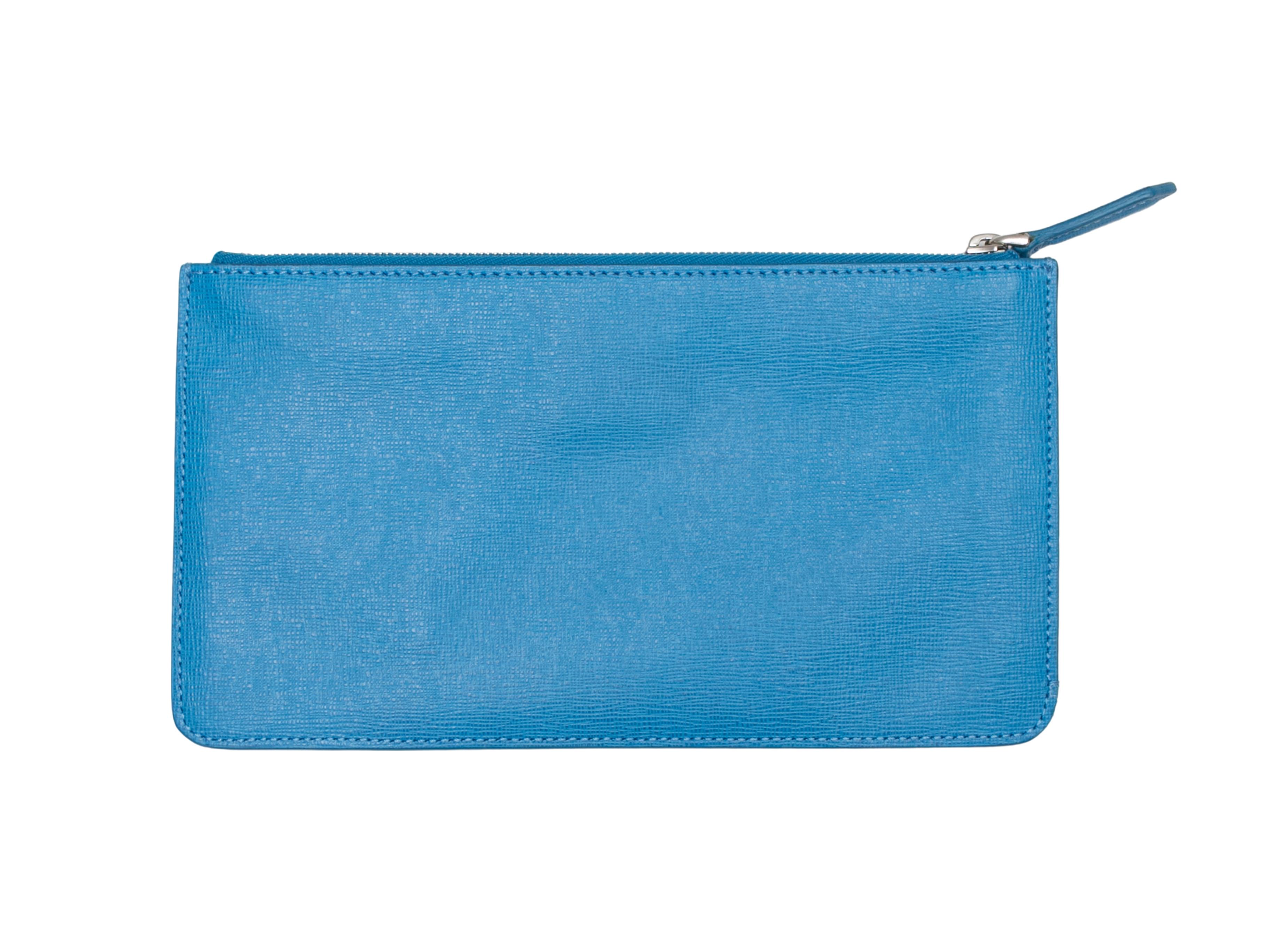 Blue & Multicolor Fendi Monster Zip Pochette In Excellent Condition For Sale In New York, NY