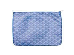 Blue & Multicolor Goyard Senat MM Zip Pouch