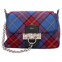 Blue & Multicolor Mulberry Mini Plaid Crossbody Bag