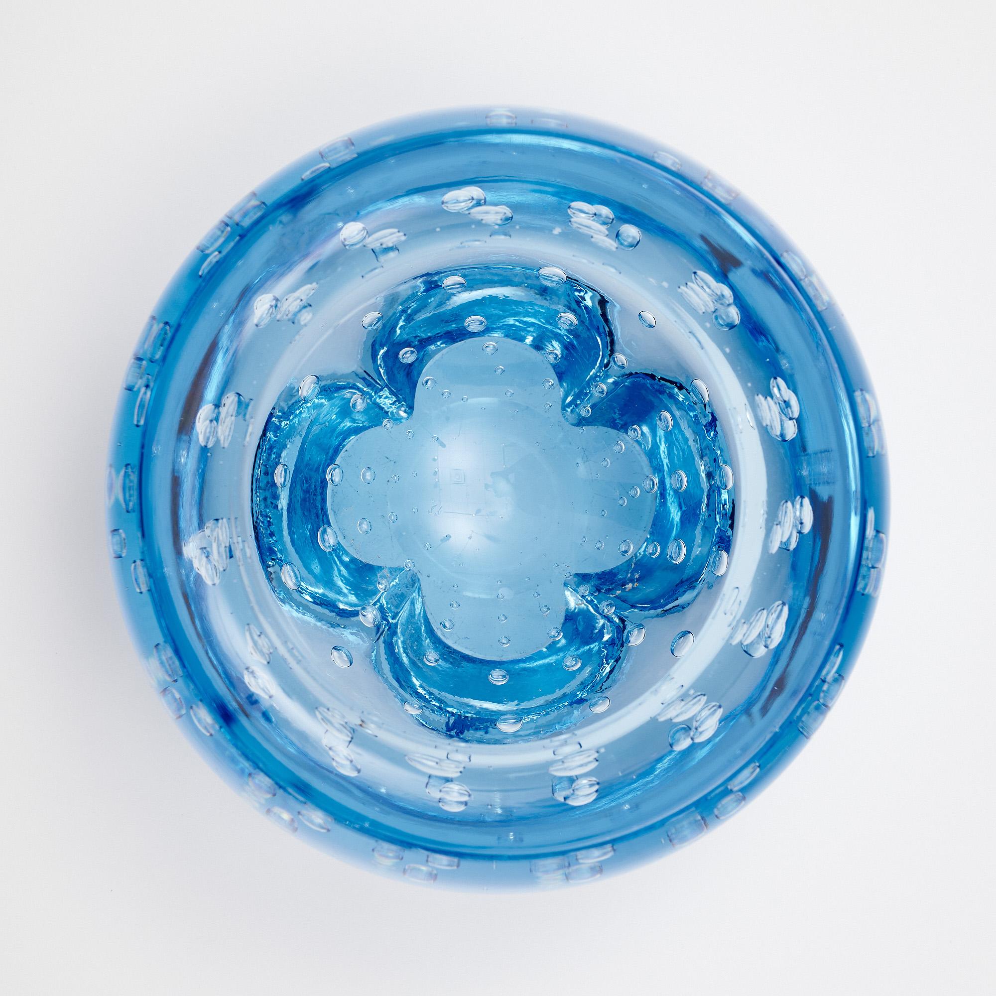 Ciotola di Murano blu in vendita 3