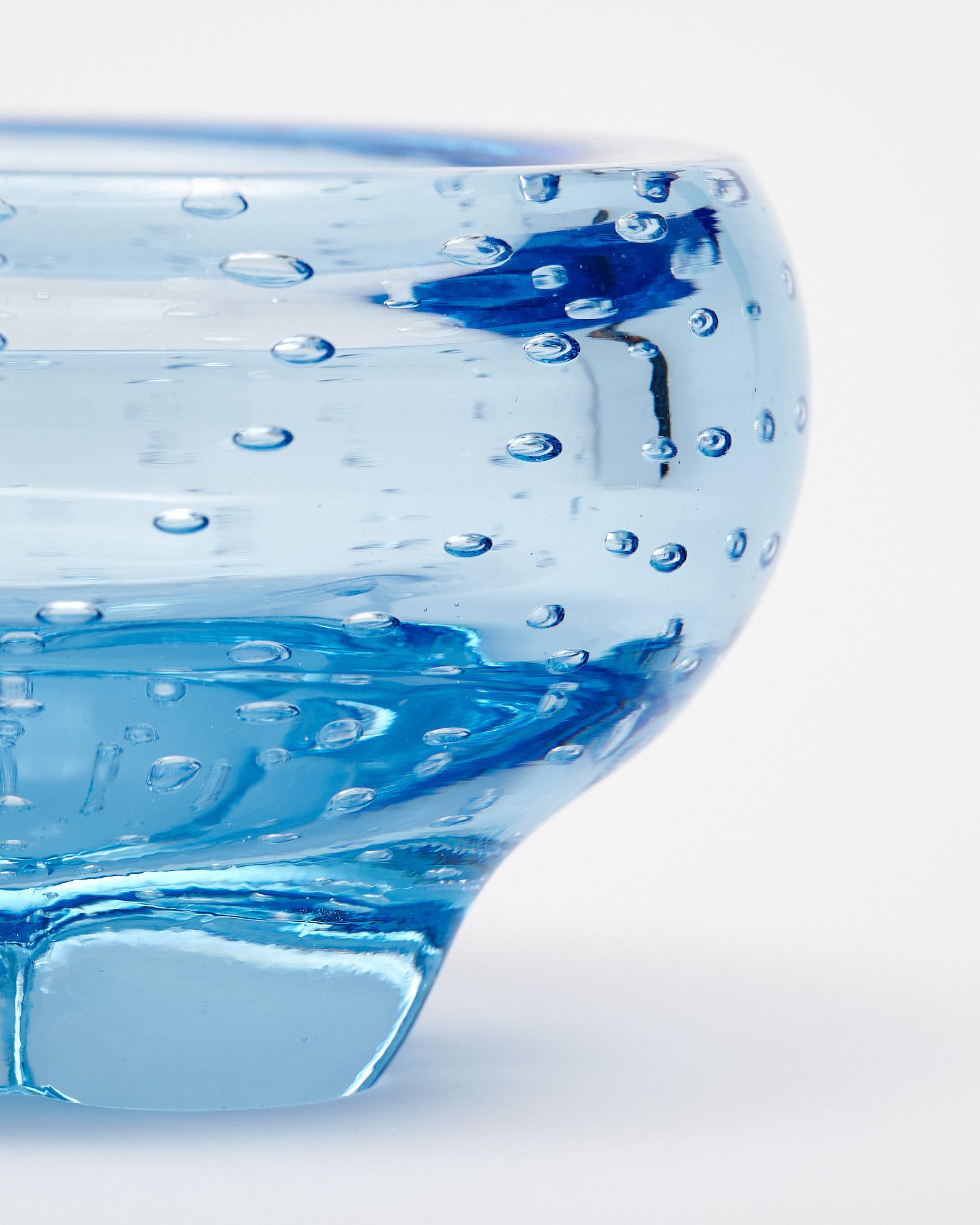 Ciotola di Murano blu in vendita 1