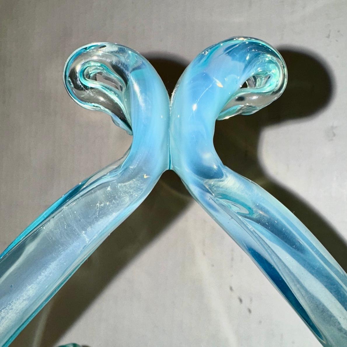 Blue Murano Glass Candy Dish For Sale 2