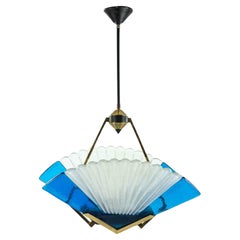 Blue Murano Chandelier, 1970s