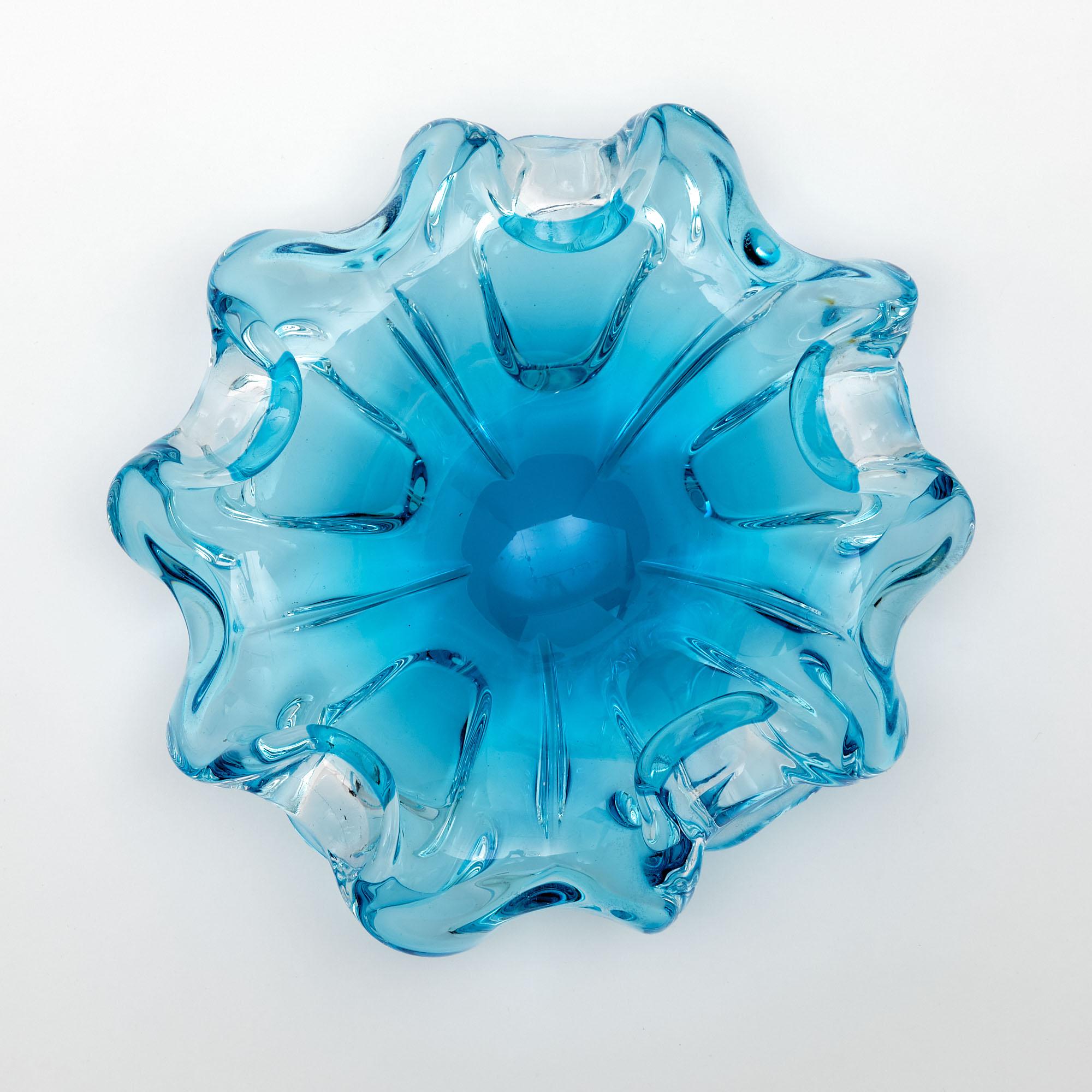 Blue Murano Glass Bowl 2