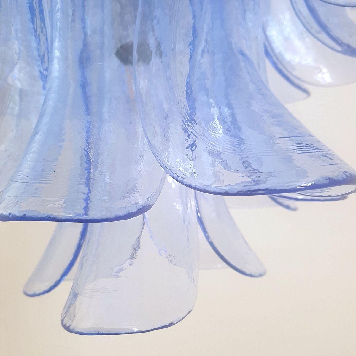 Lustre bleu de Murano, Italie en vente 3