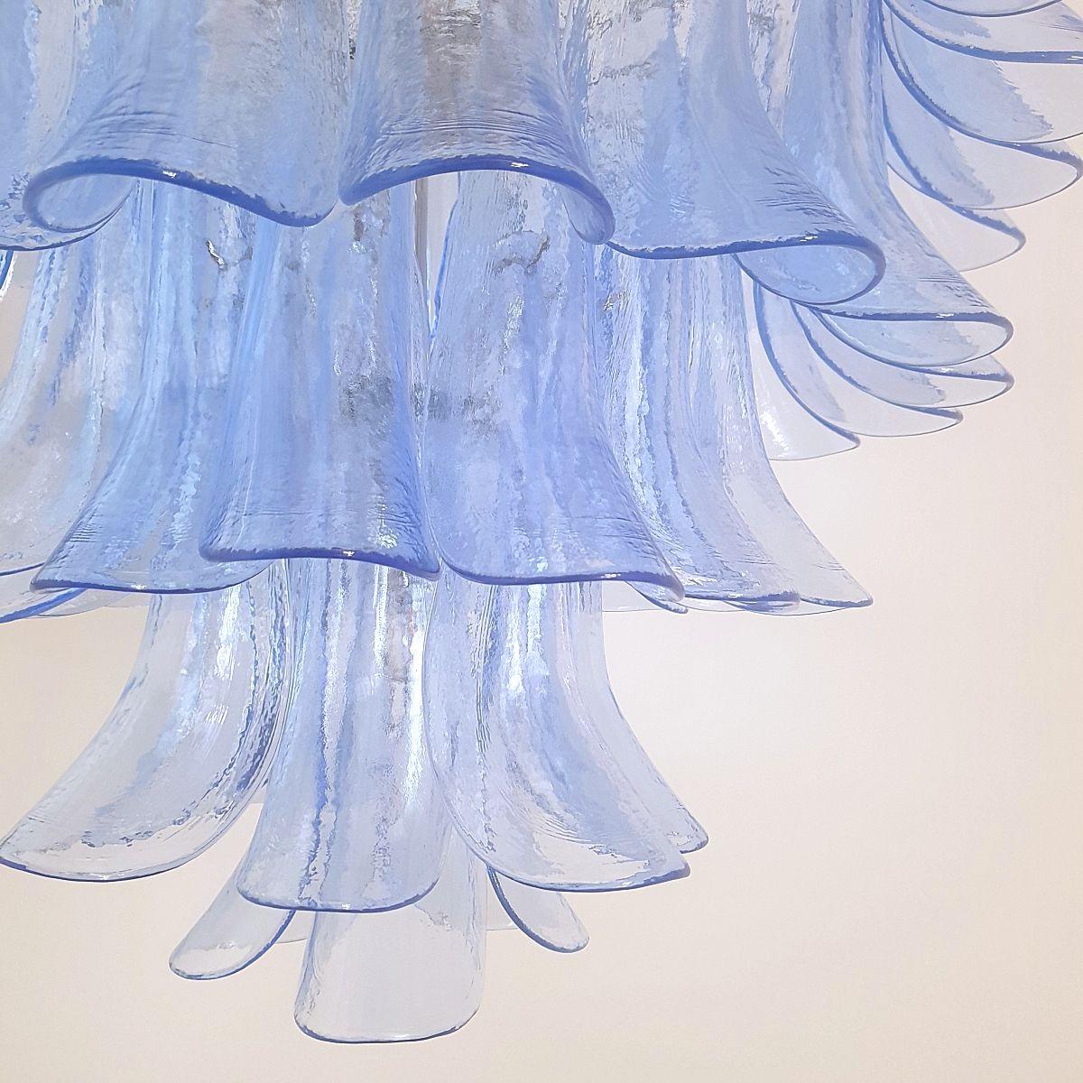 Lustre bleu de Murano, Italie en vente 2