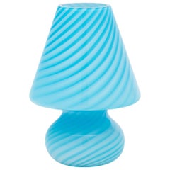 Blue Murano Glass “Fungo” Lamp