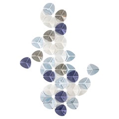 Applique a mosaico in vetro blu DUNA realizzate a mano a Barcellona