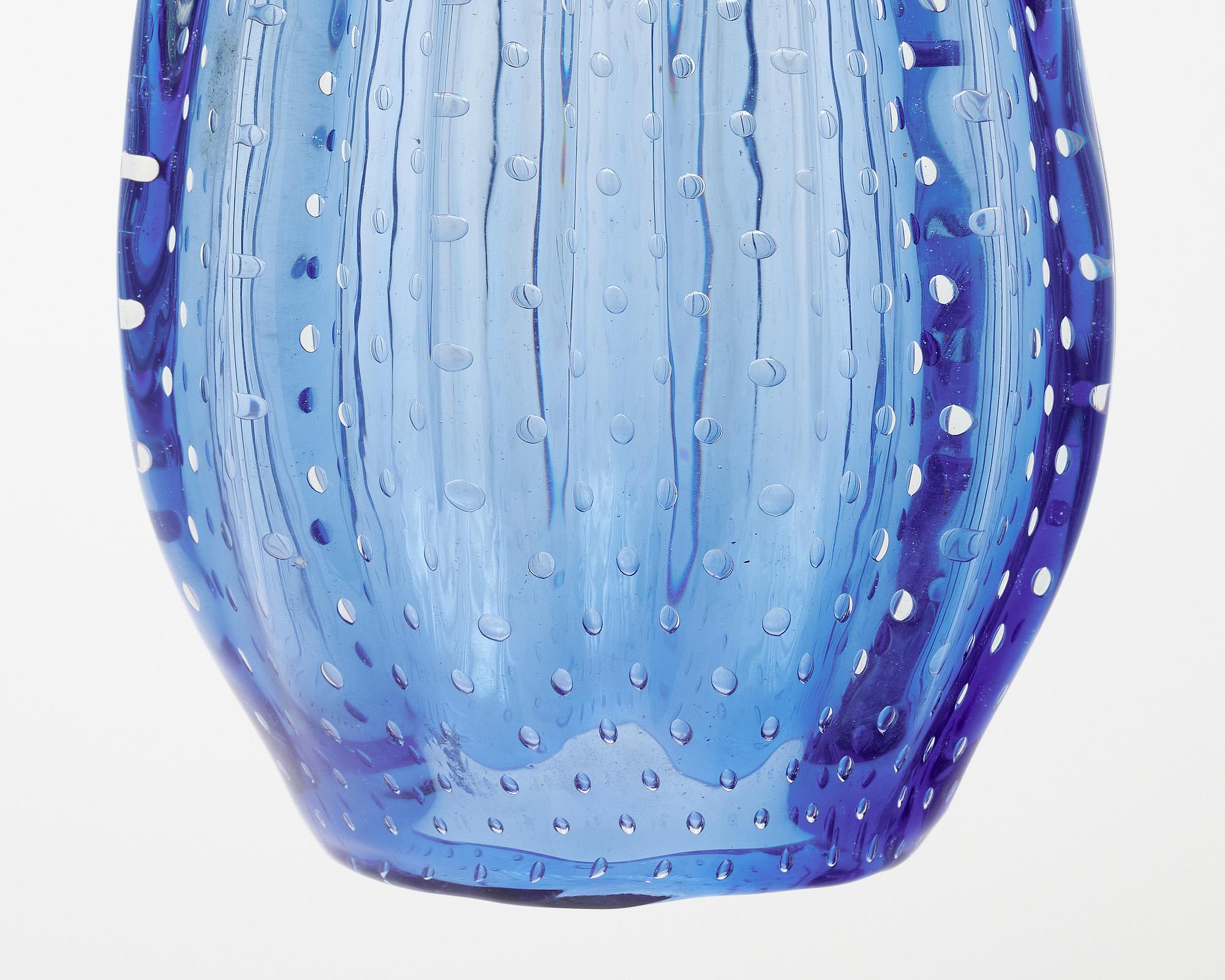 Ciondolo in vetro di Murano blu in vendita 1