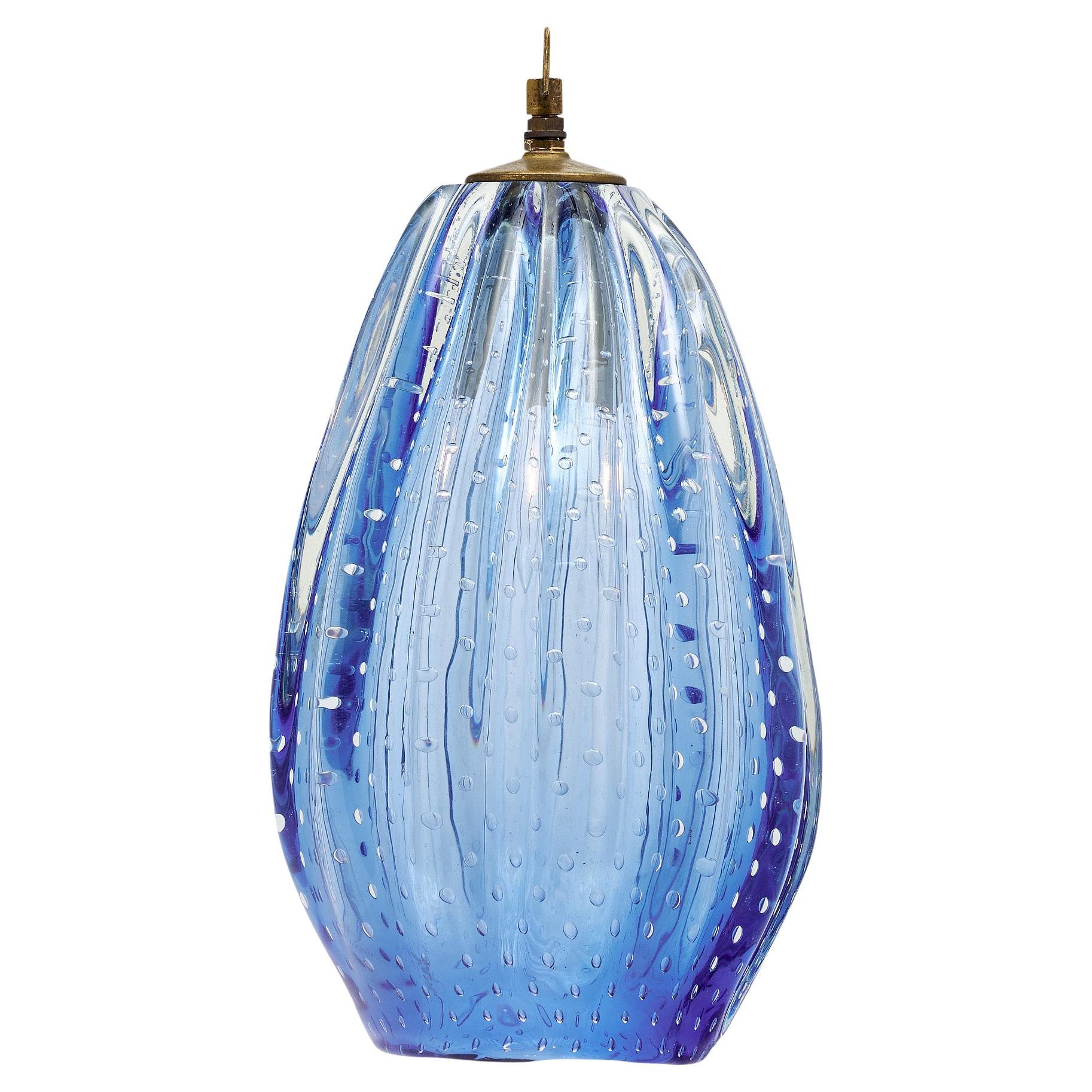 Blue Murano Glass Pendant