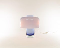 Blue Murano Glass Table Lamp LT 226 by Carlo Nason for A.V. Mazzega, 1960s