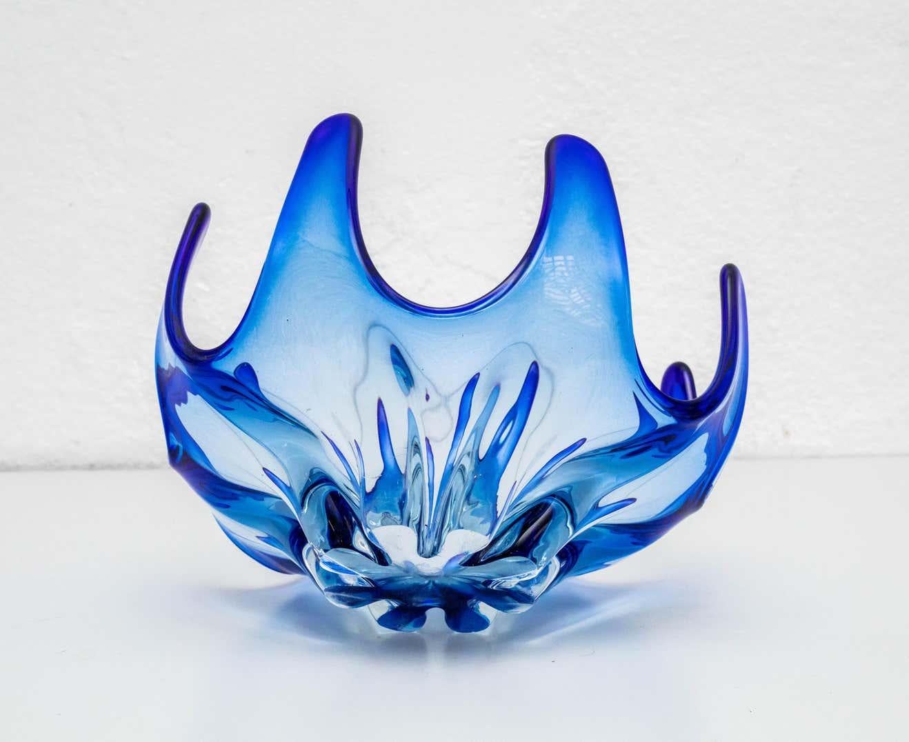 Blue Murano Glass Vase, circa 1970 6