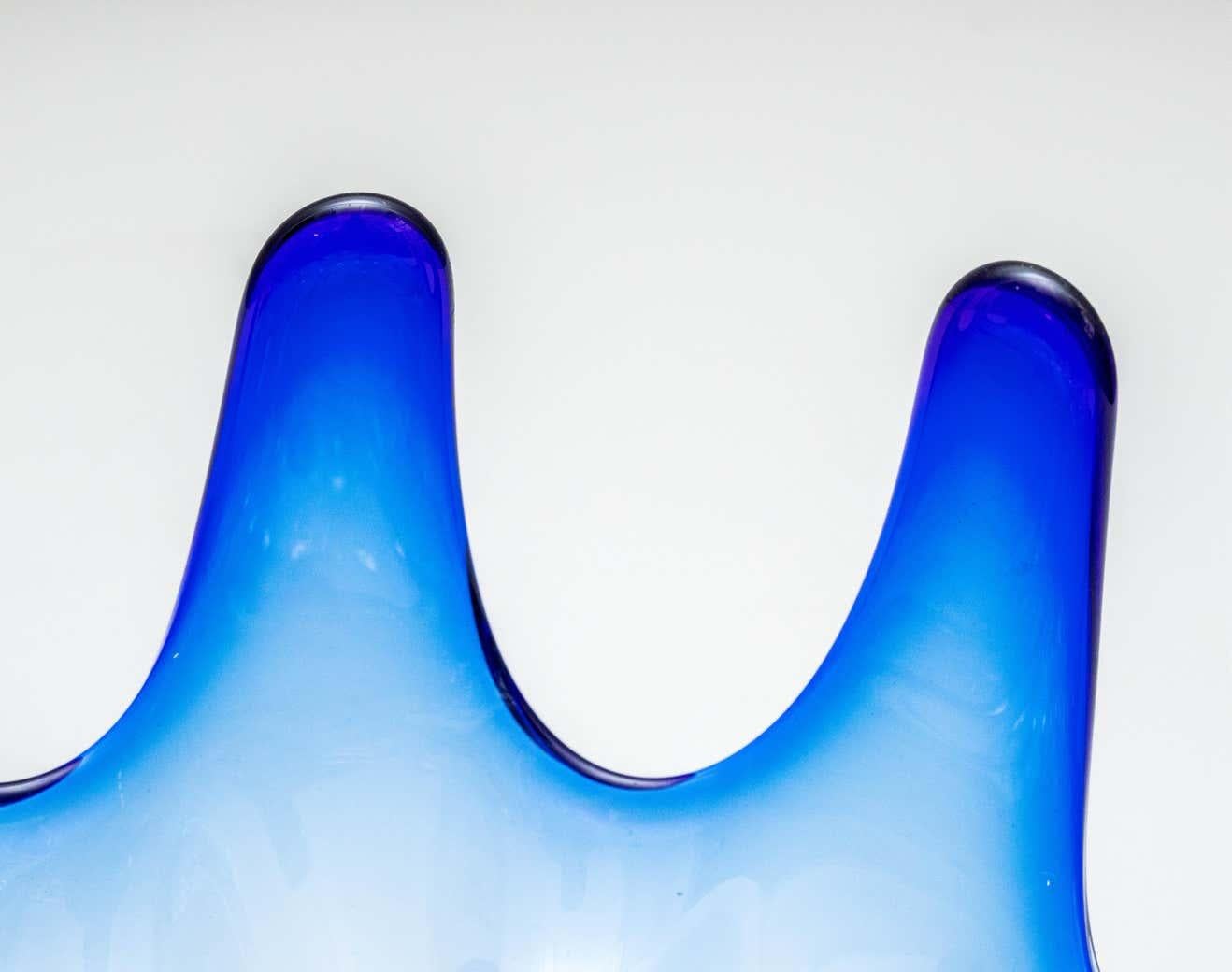Blue Murano Glass Vase, circa 1970 8