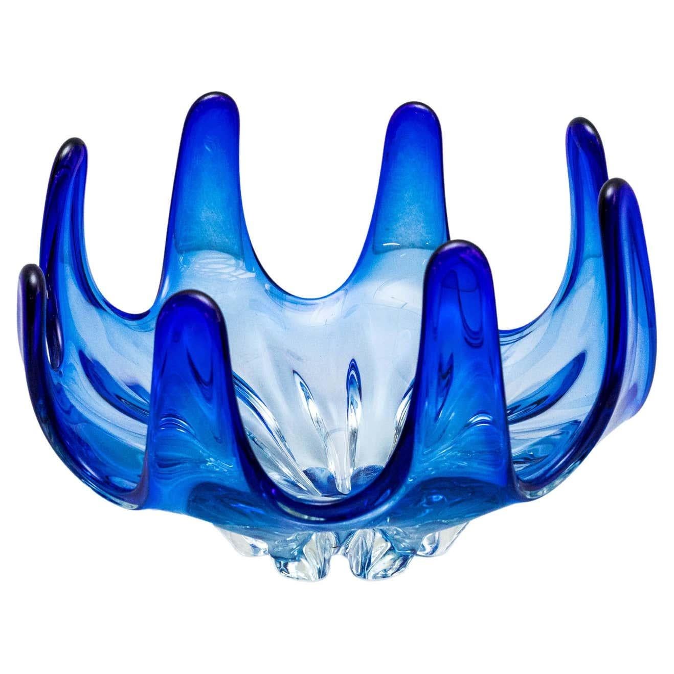 Blue Murano Glass Vase, circa 1970 9